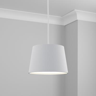 Dunelm Luna Linen 28cm Tapered Dove Grey Shade Grey