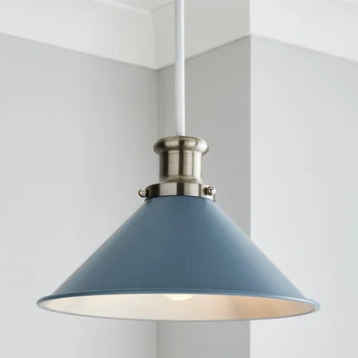 Dunelm Logan Easy Fit Pendant Blue