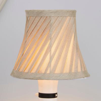 Dunelm Twisted Pleat 12cm Candle Champagne Shade Champagne