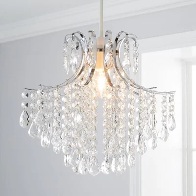 Dunelm Sheridan Jewel Easy Fit Pendant Chrome