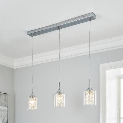 Dunelm Frankie 3 Light Bar Ceiling Fitting Chrome
