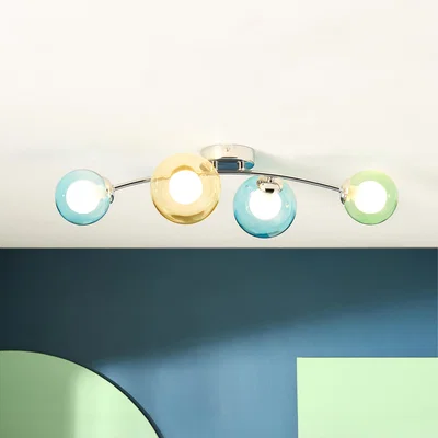 Dunelm Eliza 4 Light Semi Flush Ceiling Light