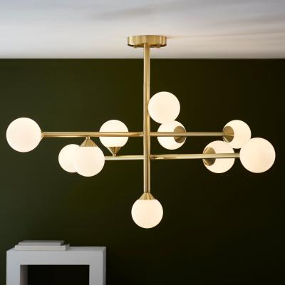 Dunelm Vogue Willis Art Deco 10 Light Adjustable Pendant Light