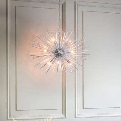 Dunelm Vogue Winton 9 Light Sputnik Chandelier Chrome