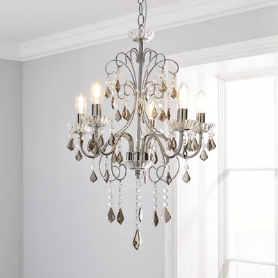 Dunelm Sophy 5 Light Chandelier Chrome