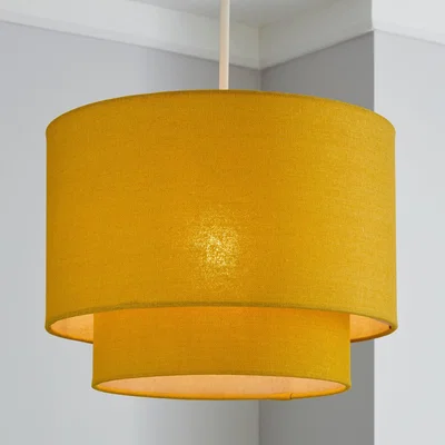 Dunelm Sara 30cm Two Tier Ochre Shade Yellow