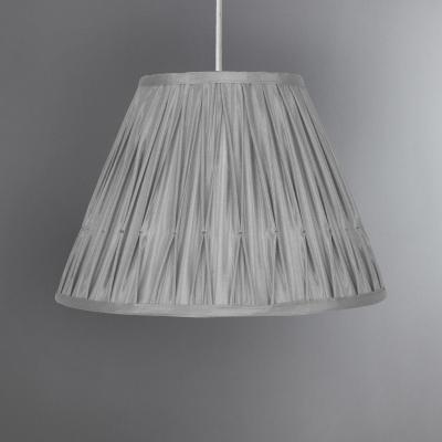 Dunelm Valerie Pleat Candle Shade Grey