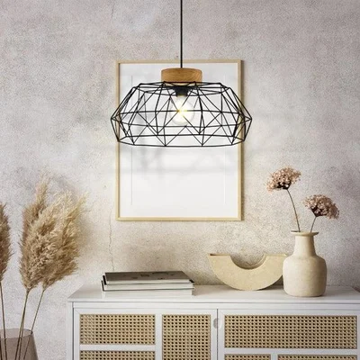 Dunelm EGLO Padstow Geometric Wire Pendant Light