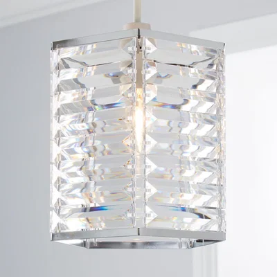 Dunelm Nelas Prism Easy Fit Pendant Clear