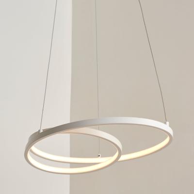 Dunelm Riviera Dimmable LED Chrome Ceiling Fitting White