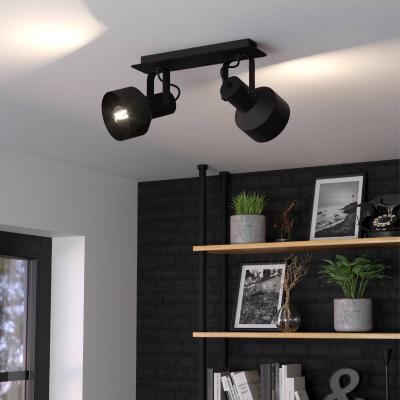 Dunelm EGLO Casibare 2-Light Spotlight Black