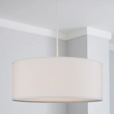 Dunelm Bailey Diffuser Lamp Shade 40cm White White