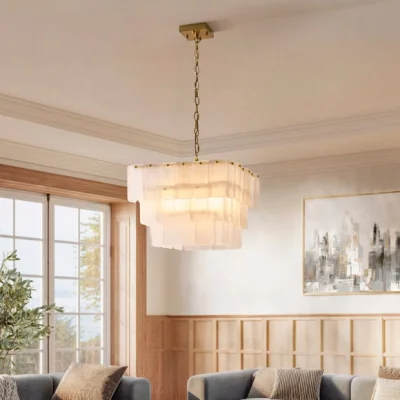 Dunelm Everly 6 Light 3 Tier Adjustable Pendant Light