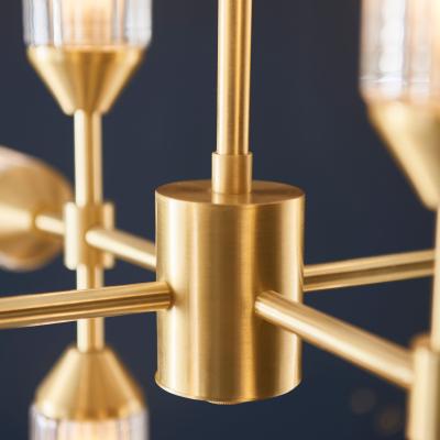 Dunelm Vogue Bailey Art Deco 12 Light Adjustable Ceiling Light