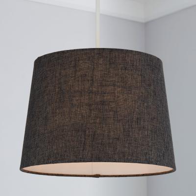 Dunelm Vermont 30cm Tapered Charcoal Shade Charcoal