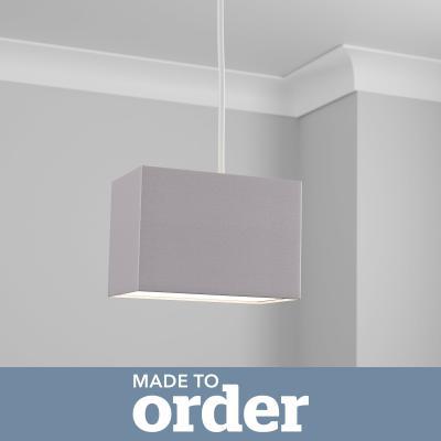 Dunelm Made To Order Rectangle Shade Carnaby Dove