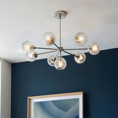 Dunelm Vogue Asher Art Deco 8 Light Adjustable Ceiling Light