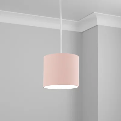 Dunelm Ava Small 20cm Drum Lamp Shade Pink