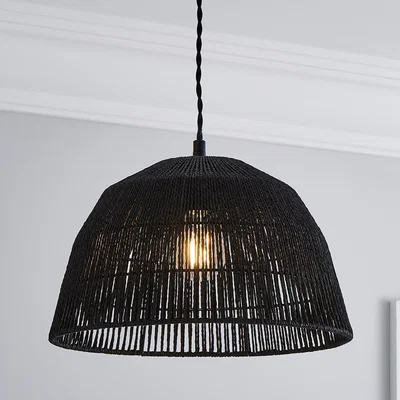 Dunelm Edited Life String Pendant Shade Black