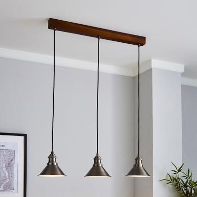 Dunelm Ellis 3 Light Mesh Ceiling Fitting Black Grey