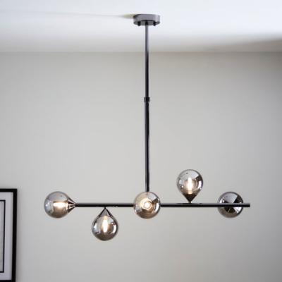 Dunelm Return - Vogue Willis 5 Light Diner Ceiling Light, Black