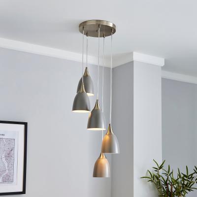 Dunelm Bea 5 Light Cluster Ceiling Fitting Grey Grey