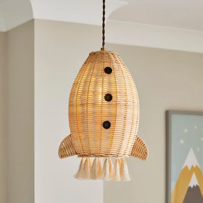 Dunelm Rocket Easy Fit Pendant Light Natural