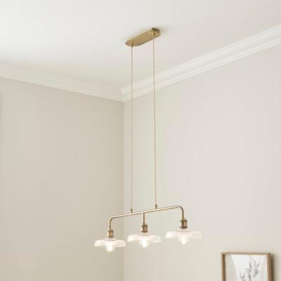 Dunelm Churchgate Shilton 3 Light Diner Ceiling Light