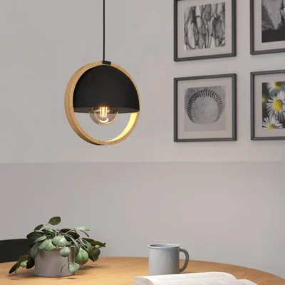 Dunelm EGLO Callow Pendant Light Brown