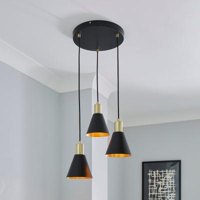Dunelm Santi Cluster Ceiling Fitting Black
