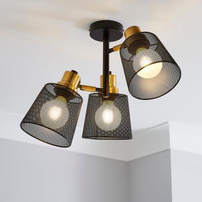 Dunelm Idris Industrial Ceiling Fitting Black