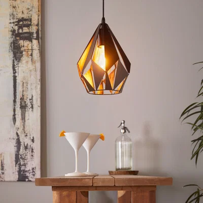 Dunelm EGLO Carlton Art Deco Adjustable Pendant Light