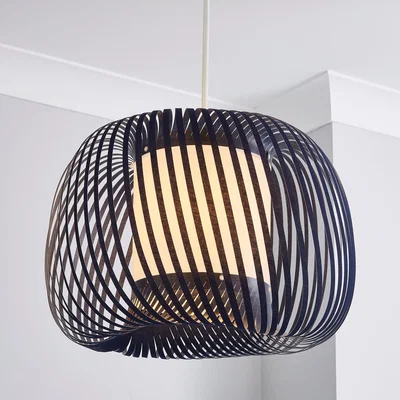 Dunelm Elements Presley Easy-Fit Pendant Navy Blue