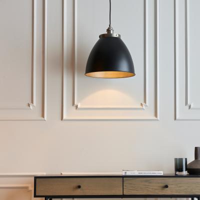 Dunelm Vogue Elijah Industrial Pendant Light Matt Black