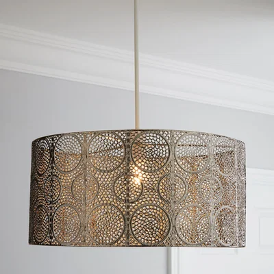 Dunelm Manila Nickel Easy Fit Pendant Silver