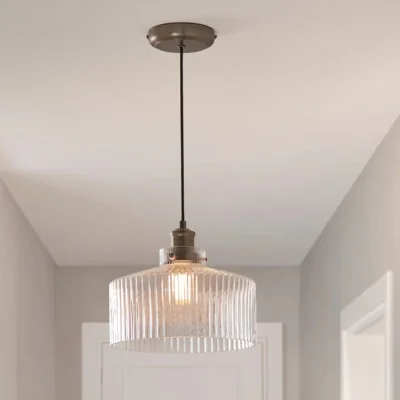 Dunelm Tobias Ribbed Adjustable Pendant Light