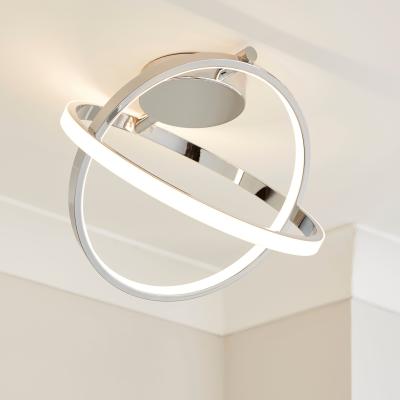 Dunelm Astra Abstract Led Ceiling Light Chrome
