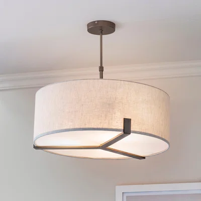 Dunelm Vogue Balaton 3 Light Pendant Light Brown