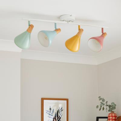 Dunelm Elements Wolston 4 Light Dimmable Spotlight MultiColoured