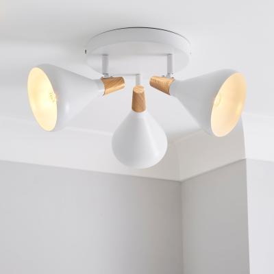 Dunelm Elements Wolston 3 Light Semi Flush Spotlight