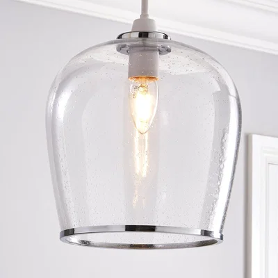 Dunelm Lenny Easy Fit Pendant Chrome