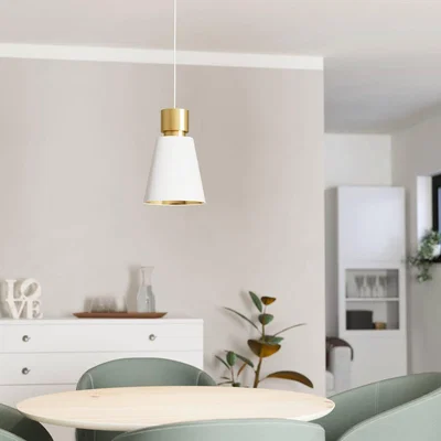Dunelm EGLO Aglientina Brushed Brass Pendant Light Brass