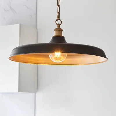 Dunelm Vogue Ashton Pendant Light Black