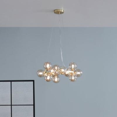 Dunelm Return - Vecchio Glass Ball 15 Light Ceiling Light