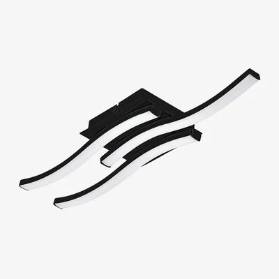 Dunelm EGLO Cabezas-E Wall & Ceiling Light Black