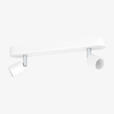 Dunelm EGLO Stecci-E 2 Light Adjustable White Spotlight White