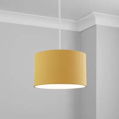 Dunelm Ava Drum Shade 28cm Ochre