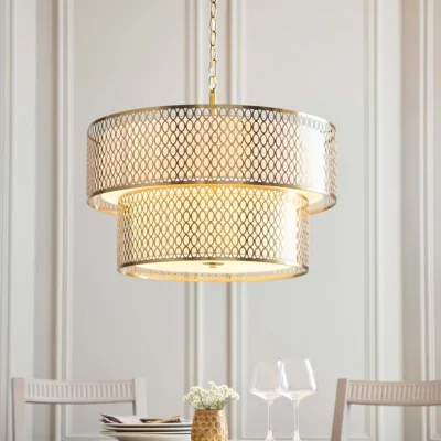 Dunelm Vogue Tolna 6 Light Adjustable Tiered Pendant Light