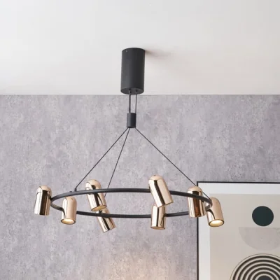 Dunelm Pacific Lifestyle Xena 8 Light Adjustable LED Pendant Light
