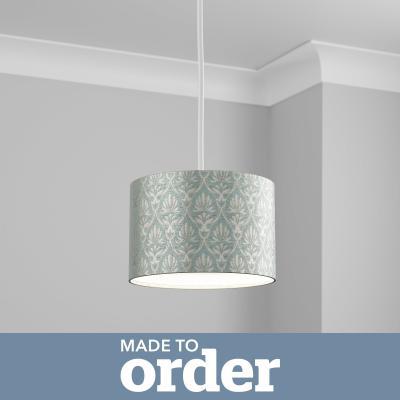 Dunelm Made To Order Cylinder Shade Heritage Duck Egg